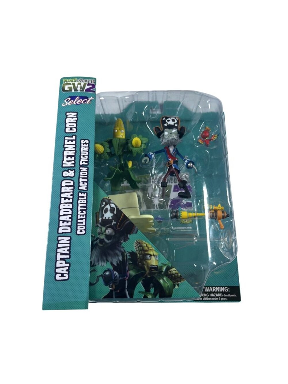 Diamond Select Plants Vs Zombies: GW2 Captain Deadbeard & Kernel Corn Figure Set